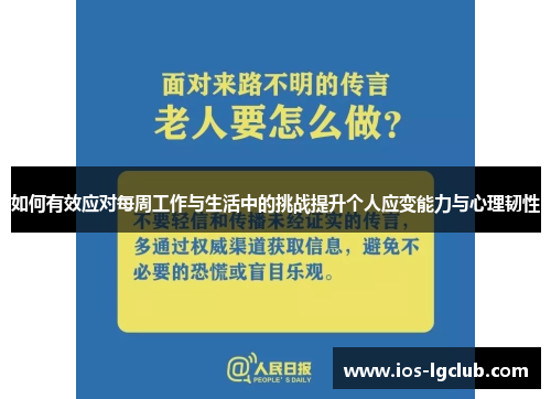 如何有效应对每周工作与生活中的挑战提升个人应变能力与心理韧性