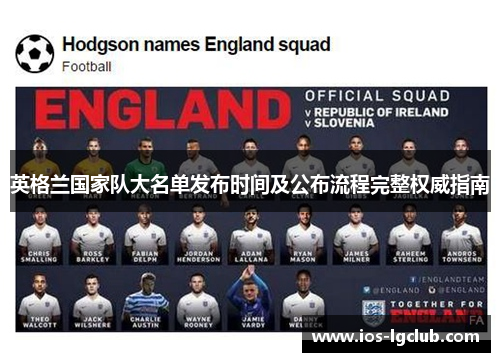 英格兰国家队大名单发布时间及公布流程完整权威指南